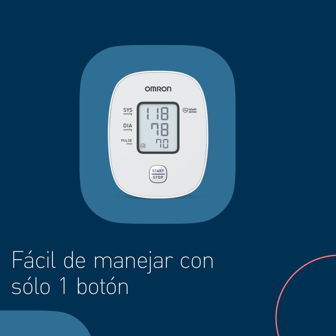 OMRON X2 Basic Tensiómetro de braço digital, medição precisa da pressão arterial e do pulso, validado clinicamente, 1 unidade (embalagem de 1)