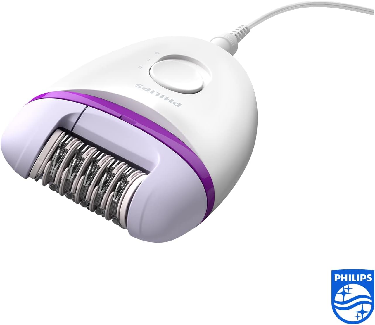 Philips Depiladora mulher Satinelle, compacta, 2 posições de velocidade, BRP275/30, branco