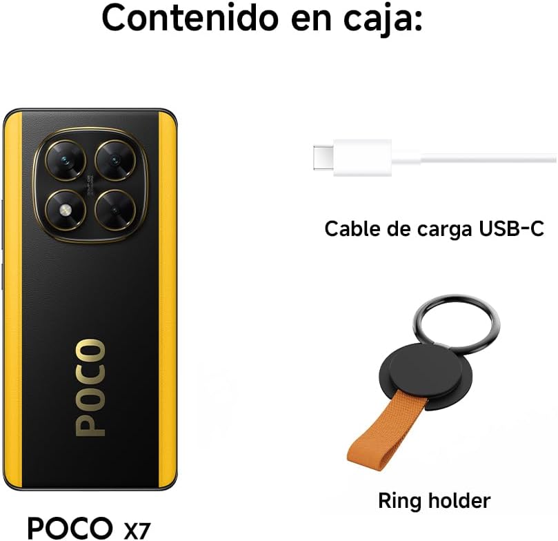 Xiaomi POCO X7 - Smartphone de 12+512GB, Pantalla CrystalRes 1.5K AMOLED Curva, MediaTek Dimensity 7300-Ultra, Cámara de 50 MP, Carga Turbo de 45W, Cargador no Incluido, Verde (Versión ES)