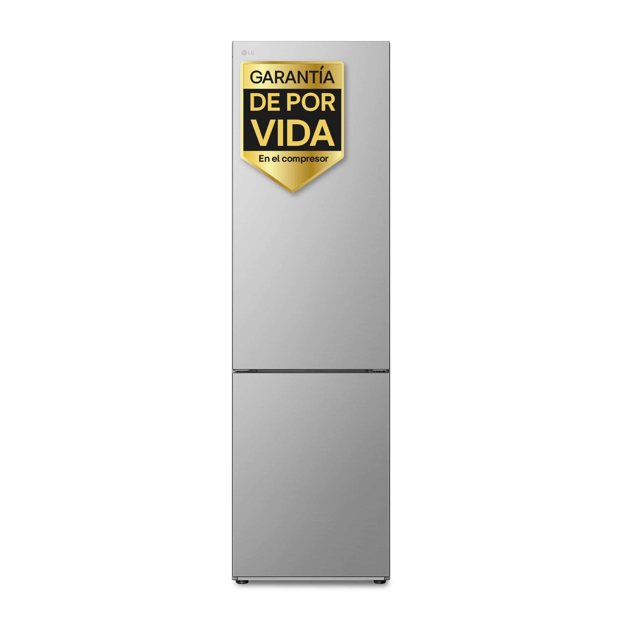 LG GBP61DSPGN.ADSQEUR - Frigorífico Combi Door Cooling+, 1,86m, Clasificación D, capacidad de 374l, Inox grafito antihuellas, serie P-600