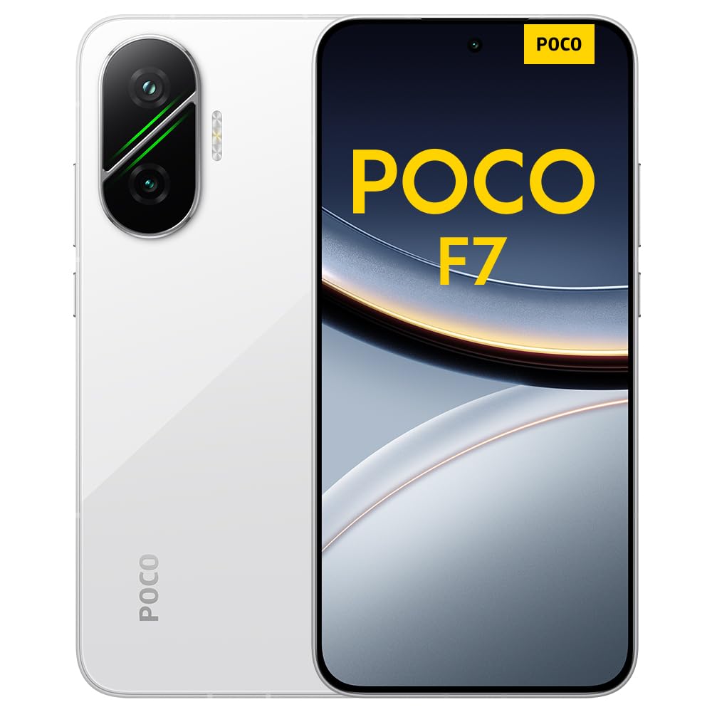 Xiaomi POCO F7 - Smartphone de 12+512GB, Cámara Sony de 50 MP con OIS, Pantalla AMOLED de 6,83'' 1.5K a 120Hz, Snapdragon 8s Gen 4, Hypercharge 90W, Cargador no Incluido, Plata (Versión ES)
