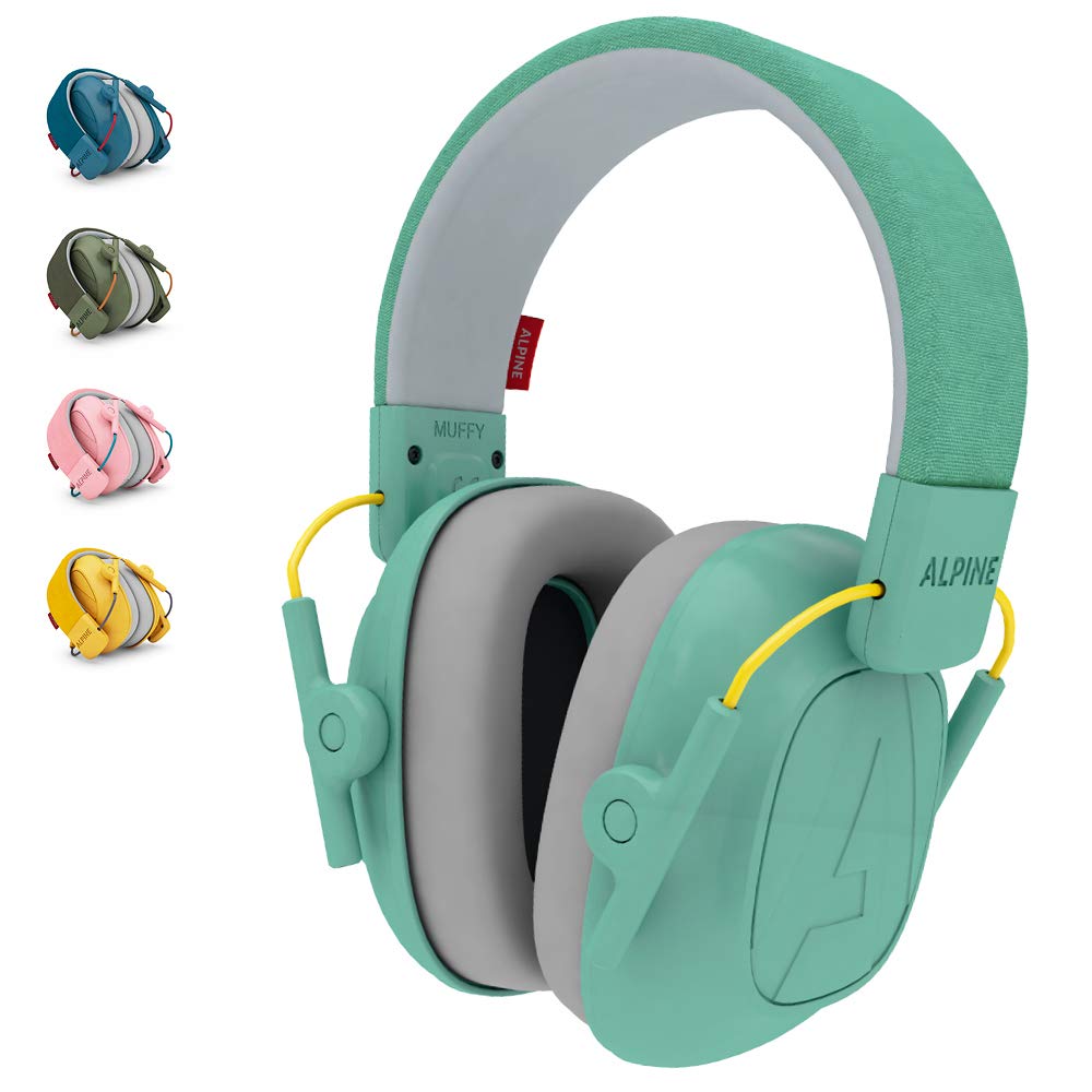Alpine Muffy Protectores de Oído para Niños de 5 a 16 Años – Cascos Antirruido – Protección Auditiva Cómoda – Banda Ajustable – Rosa