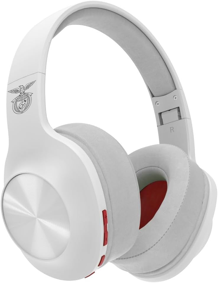 Hama |Auriculares inalámbricos Calypso con Bluetooth® Benfica (Auriculares supraaurales con 60h de música, Cascos con Diadema Acolchada, Plegables, Control de Volumen) Blanco