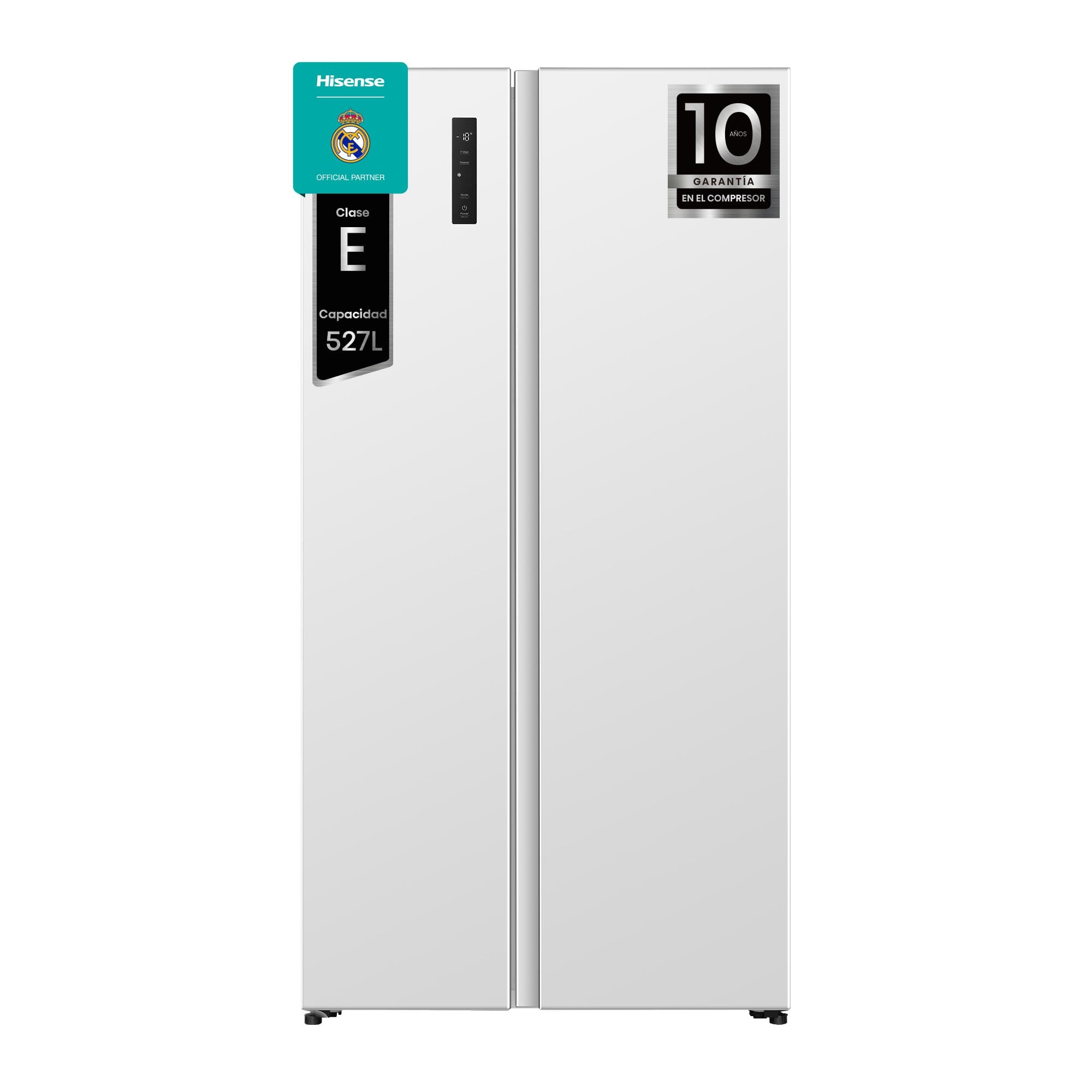 Hisense RS711N4ACE Frigorífico Side by Side, capacidade 547 l com 178,6 cm de altura, sem rost, super frio, alarme de porta aberta, modo de férias, Freezer Convert, baixo nível de ruído, classe E,