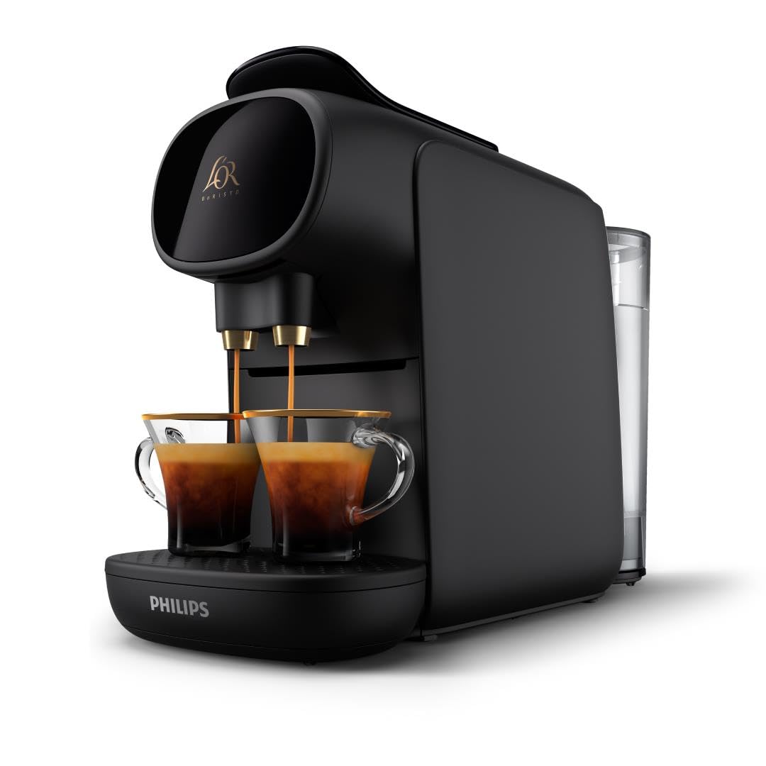 Philips L'OR LM8012/60 Barista Máquina de café com 19 bar de pressão, compatibilidade para cápsulas simples e duplas e tanque de 1l, em preto