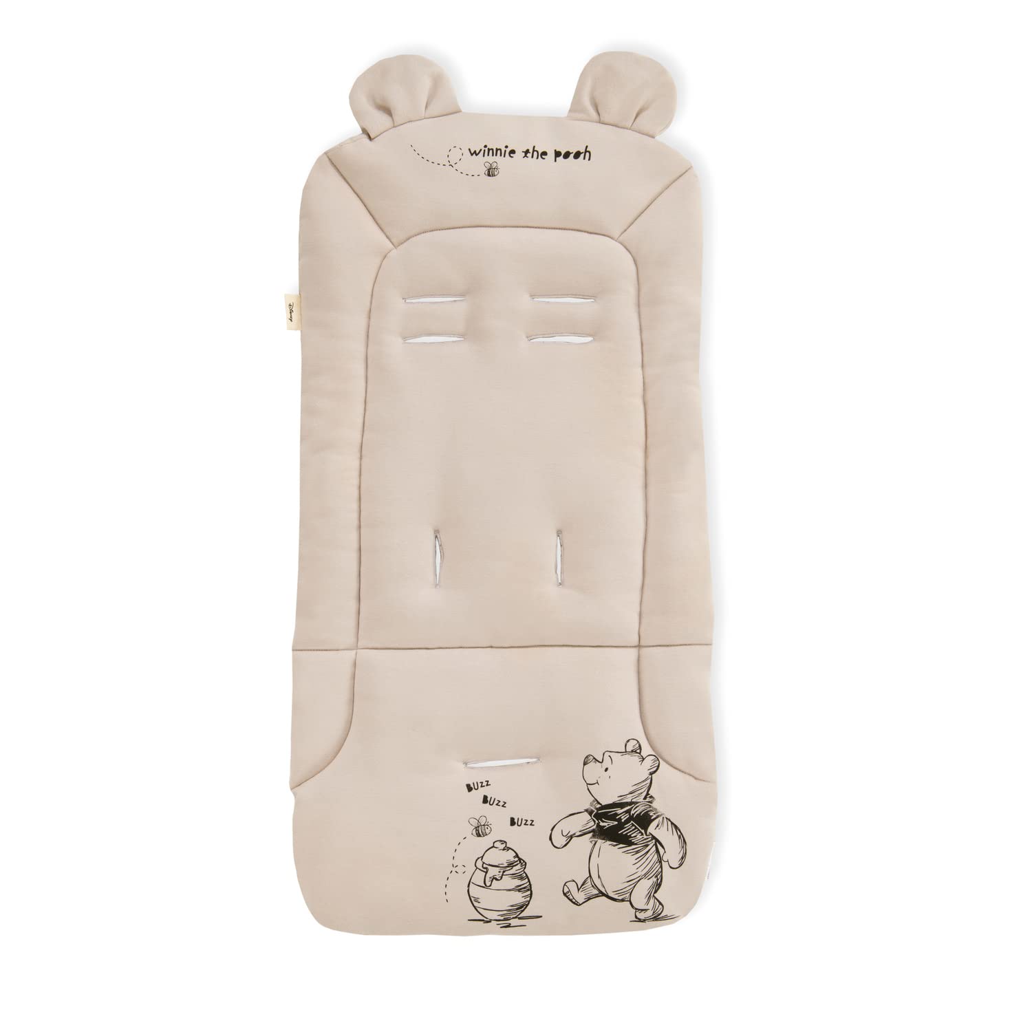 hauck Colchoneta para Silla de Paseo Universal - Funda Carrito Bebe y Remolques de Bicicleta para Niños, Algodón, Transpirable, Suave, Fácil de Fijar, Verano e Invierno - Gris Oscuro