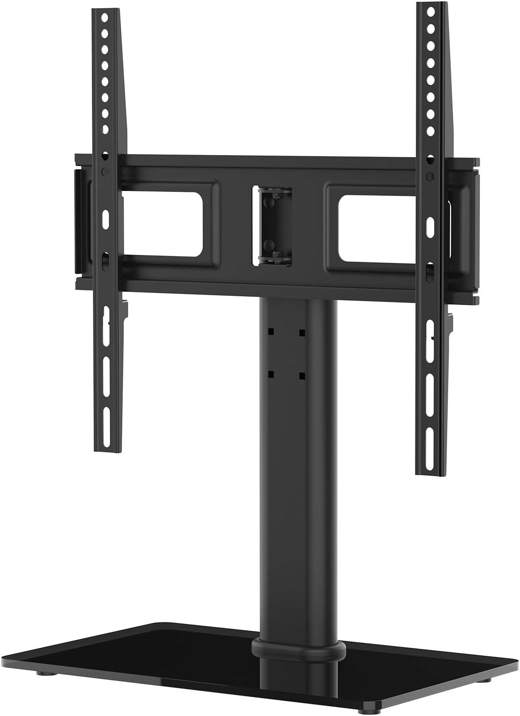 GRIFEMA GB1005 Suporte para TV de pé para ecrãs de 26 a 55 polegadas, até 45 kg, suporte para pés de TV rotativo e ajustável em altura, base de vidro temperado de 8 mm, gestão de cabos, máx. VESA 400