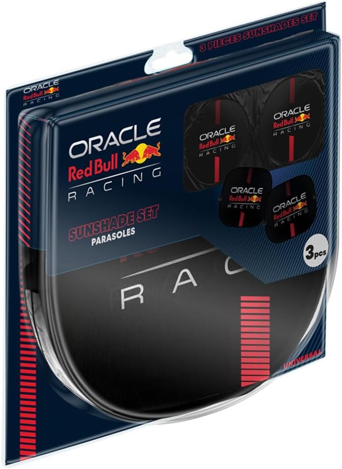 Red Bull Oracle Kit de proteção solar universal (3 unidades), preto e vermelho