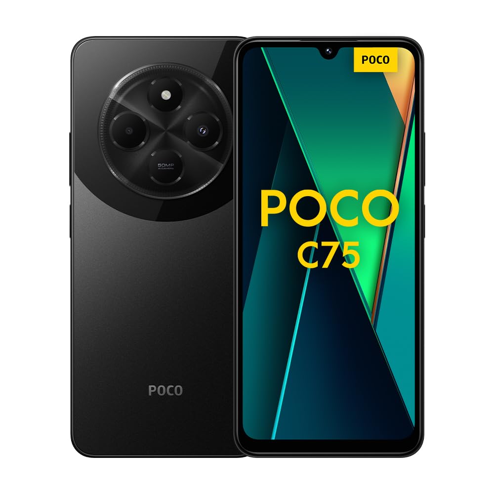Xiaomi Poco C75 - Smartphone de 8 + 256 GB, ecrã imersivo de 120 Hz, MediaTek Helio G81-Ultra, câmara dupla de 50 MP IA, 5160 mAh, carregamento rápido de 18 W, NFC, dourado (versão ES)
