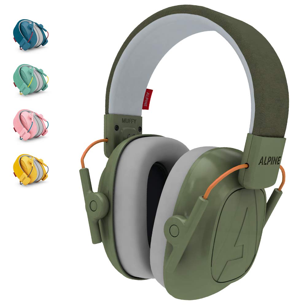 Alpine Muffy Protectores de Oído para Niños de 5 a 16 Años – Cascos Antirruido – Protección Auditiva Cómoda – Banda Ajustable – Rosa