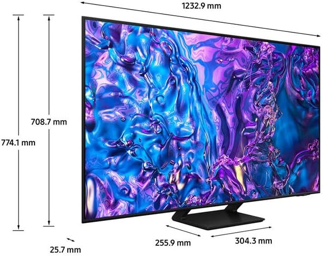 Samsung TV QLED 4K 2024 55Q70D Smart TV de 55" con más de 1.000 Millones de Colores, el Mejor Smart TV, GANA Las partidas a 120Hz y Escucha Todos los Altavoces con Q-Symphony