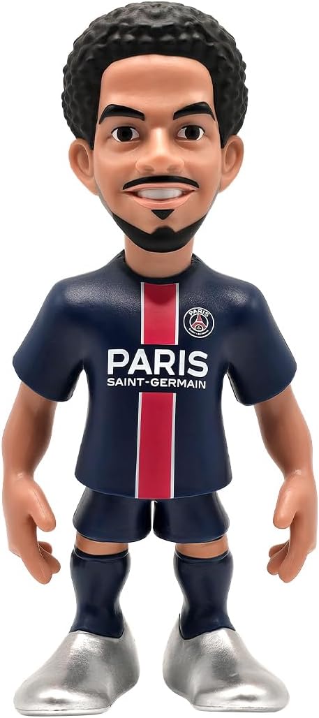 MINIX Football Stars #195 PSG, Warren Zaire, Emery 33, figura colecionável, 12 cm