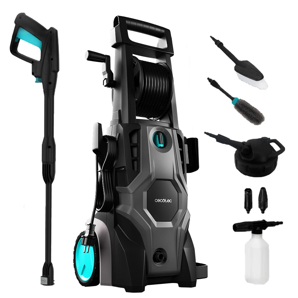 Cecotec HydroBoost 1400 Essential, de alta pressão. 1400 W, casa, jardim ou carro, fluxo de 408 l/h, pressão de 105 bares, bomba de alumínio, rádio de ação 9 m