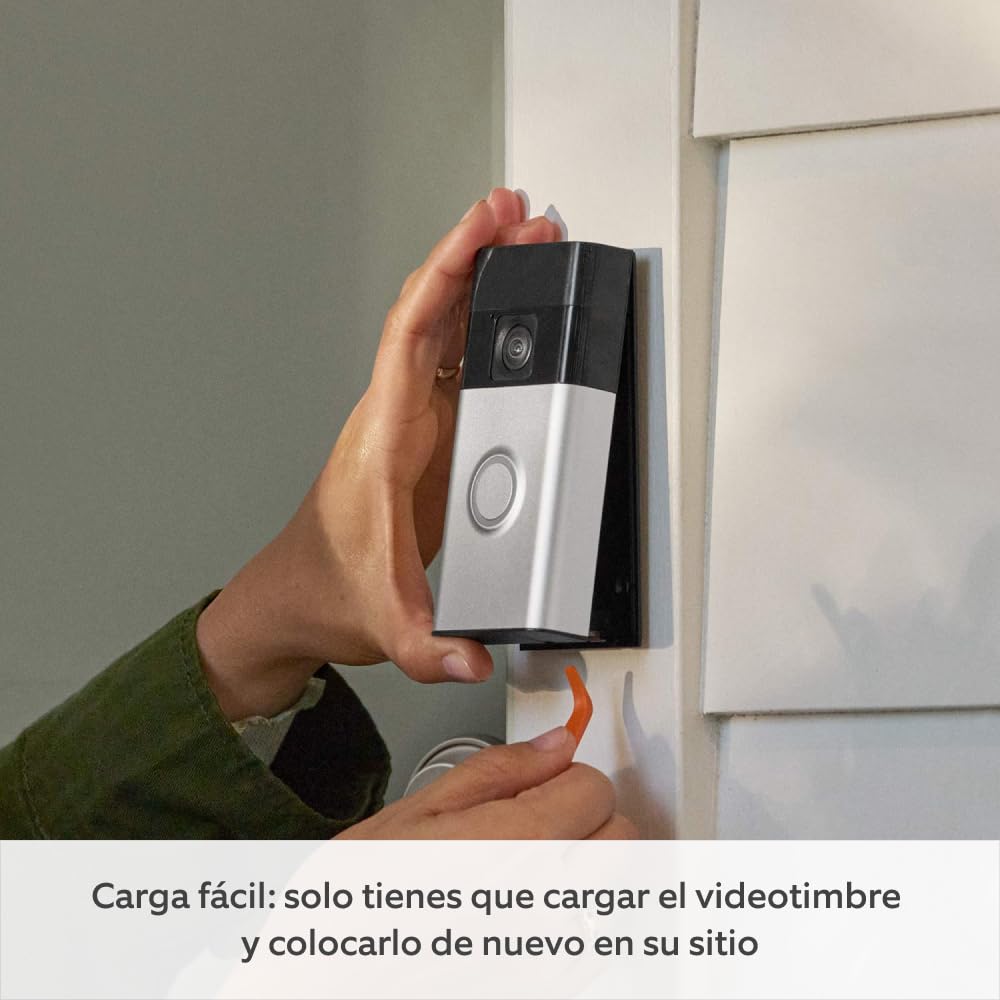 Ring videotimbre con batería (Battery Video Doorbell) (2024), con vídeo HD de cuerpo entero, instalación fácil por cuenta propia (5 min) | con batería integrada I 30 días gratis de Ring Protect