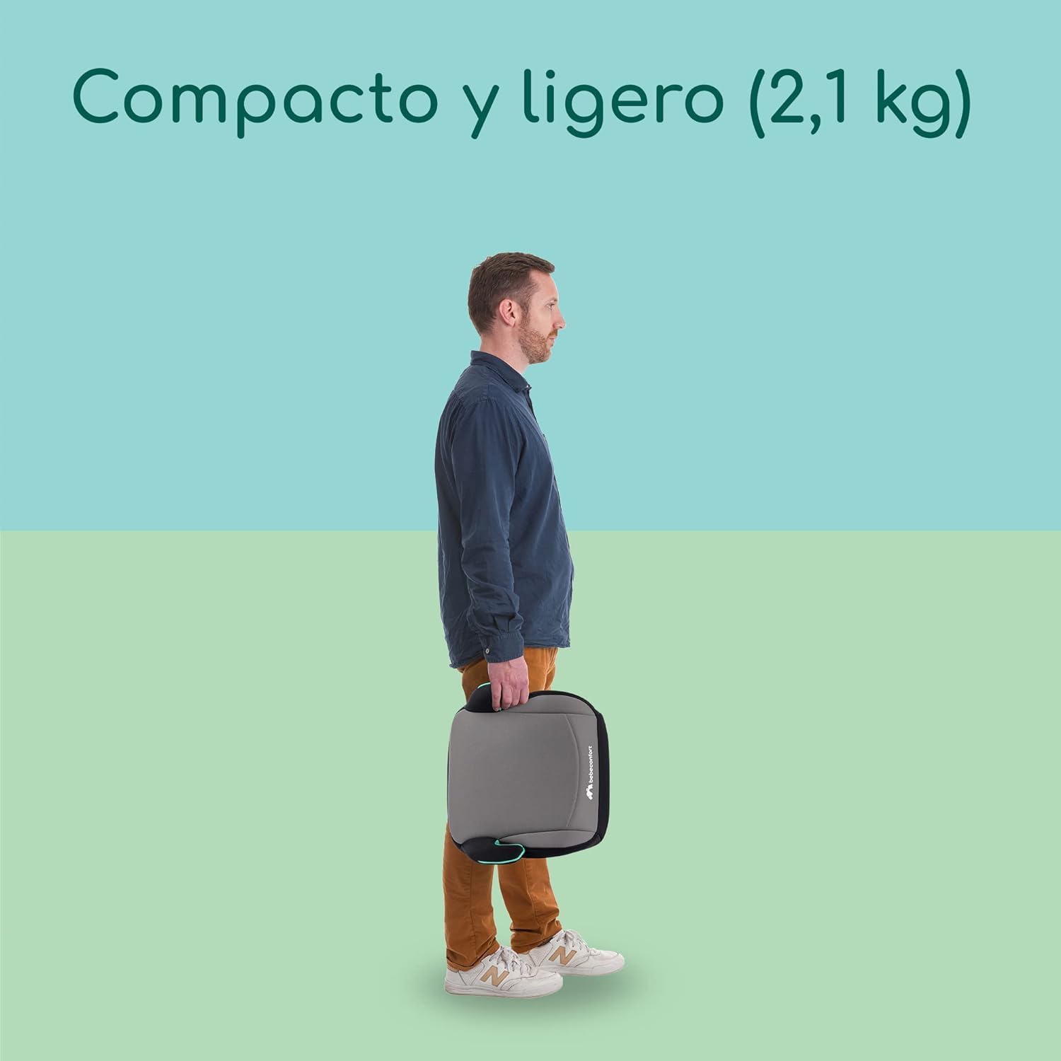 Bebeconfort Manga i-Fix, assento elevador, elevador de carro para criança, cadeira de carro isofix, grupo 3 para crianças de 125 a 150 cm, de 6 a 12 anos (22-36 kg), cinzento Mist