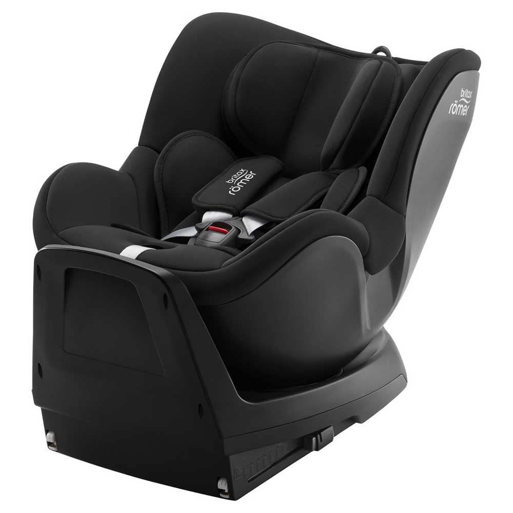 BRITAX RÖMER Silla de coche DUALFIX PLUS Giro de 360°, con reductor para recién nacidos y ISOFIX, niños de 40-105 cm (i-Size), de nacimiento hasta los 4 años, Night Blue