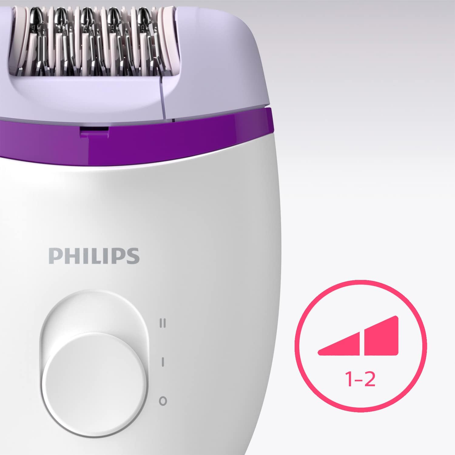 Philips Depiladora mulher Satinelle, compacta, 2 posições de velocidade, BRP275/30, branco