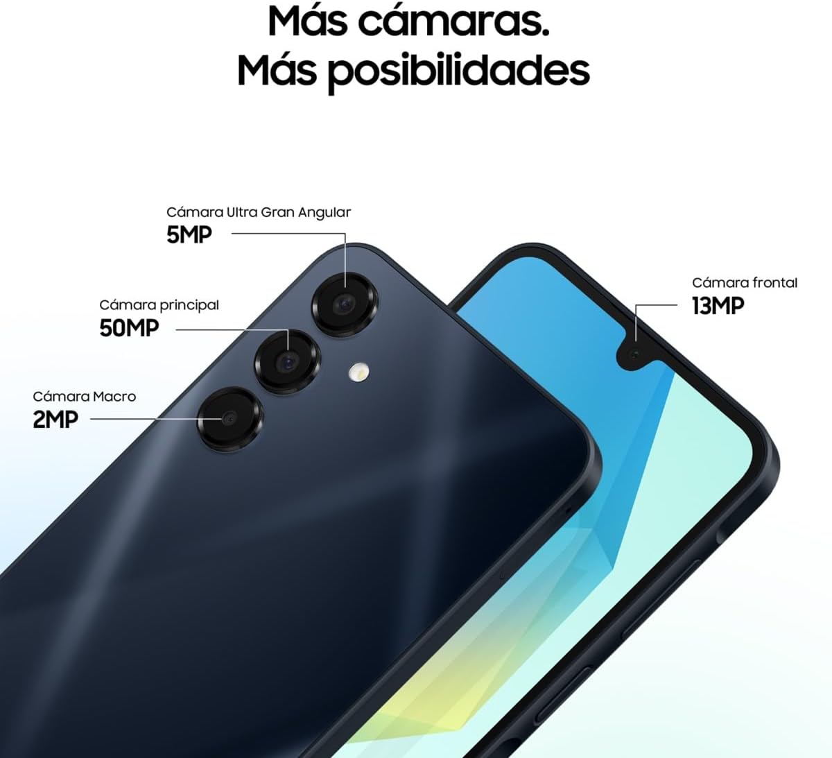 Samsung Galaxy A16 4G LTE, telemóvel Android, ecrã 6,7" super AMOLED, várias câmaras, armazenamento de 256 GB, preto (versão espanhola), garantia do fabricante 3 anos + 1 ano extra
