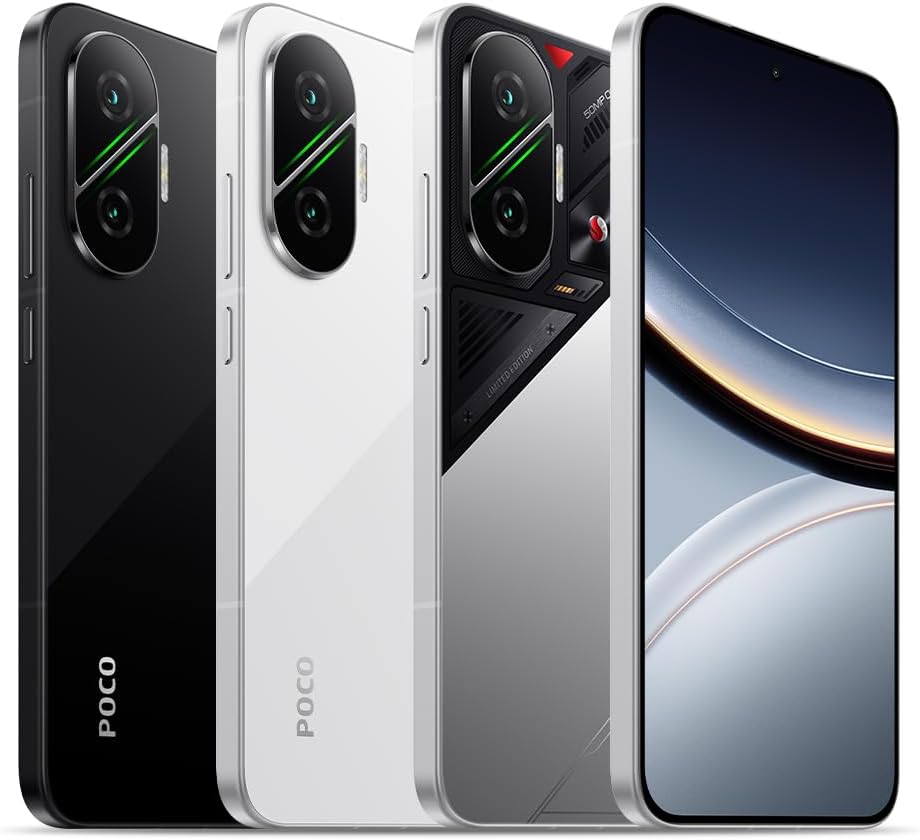 Xiaomi POCO F7 - Smartphone de 12+512GB, Cámara Sony de 50 MP con OIS, Pantalla AMOLED de 6,83'' 1.5K a 120Hz, Snapdragon 8s Gen 4, Hypercharge 90W, Cargador no Incluido, Plata (Versión ES)