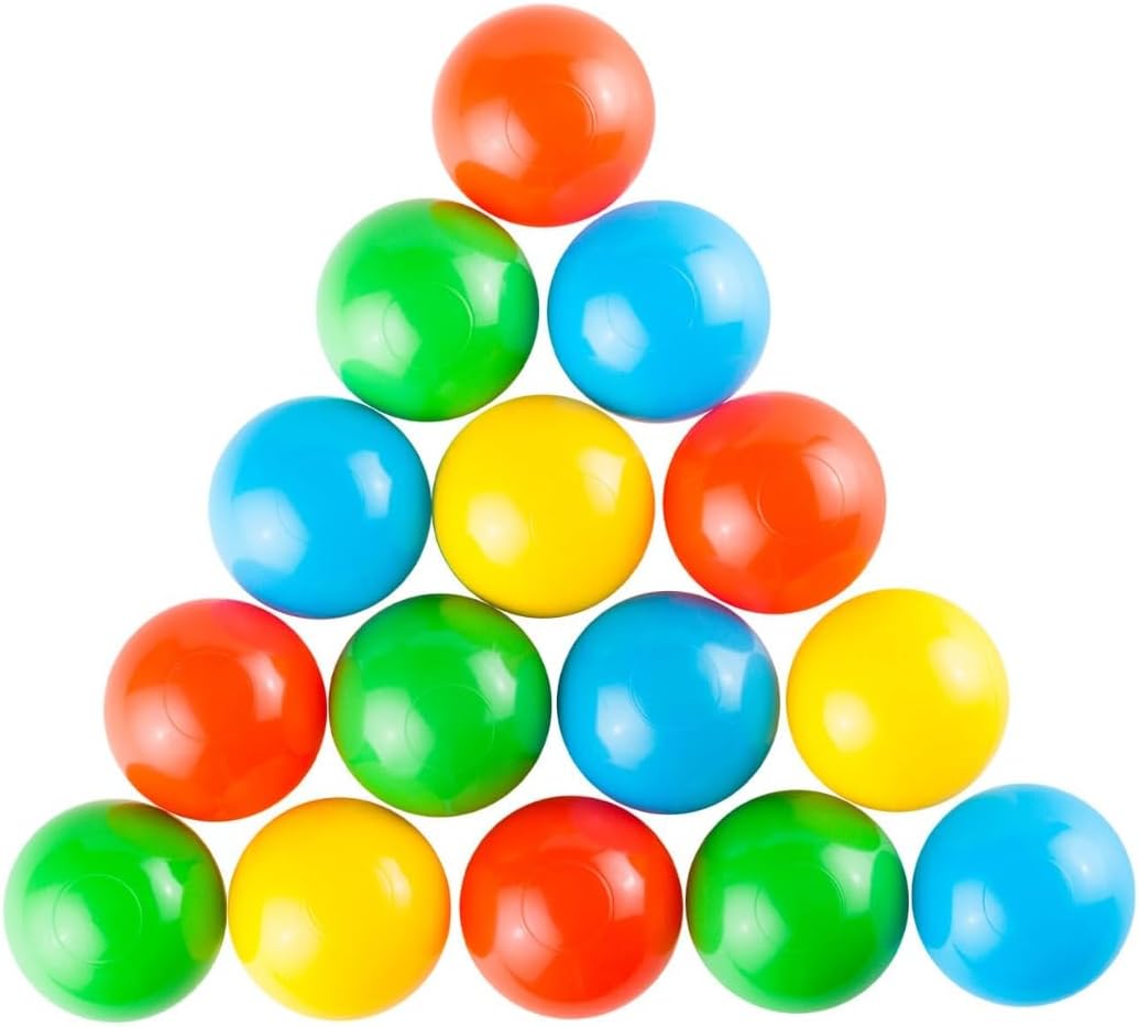 MOLTO Jogos de bolas coloridas para parque infantil, para piscina de bolas, ultra-resistentes, flexíveis e não tóxicas, brinquedos sensoriais para bebés, brinquedos educativos para crianças, 6 meses