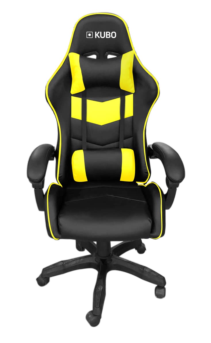 KUBO - Cadeira Gamer - ergonômica - encosto de cabeça - Elevação de gás nível 4 - Máximo conforto - Cor: Azul - Peso máximo de até 130 kg