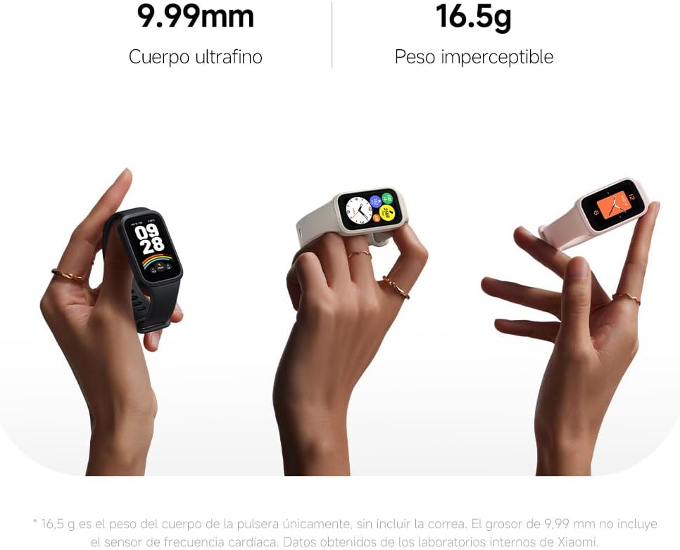 Xiaomi Smart Band 9 Active - Pulsera de Actividad, autonomía de hasta 18 días, Pantalla TFT de 1,47" con tasa de refresco de 60 Hz, 5ATM, App Mi Fitness