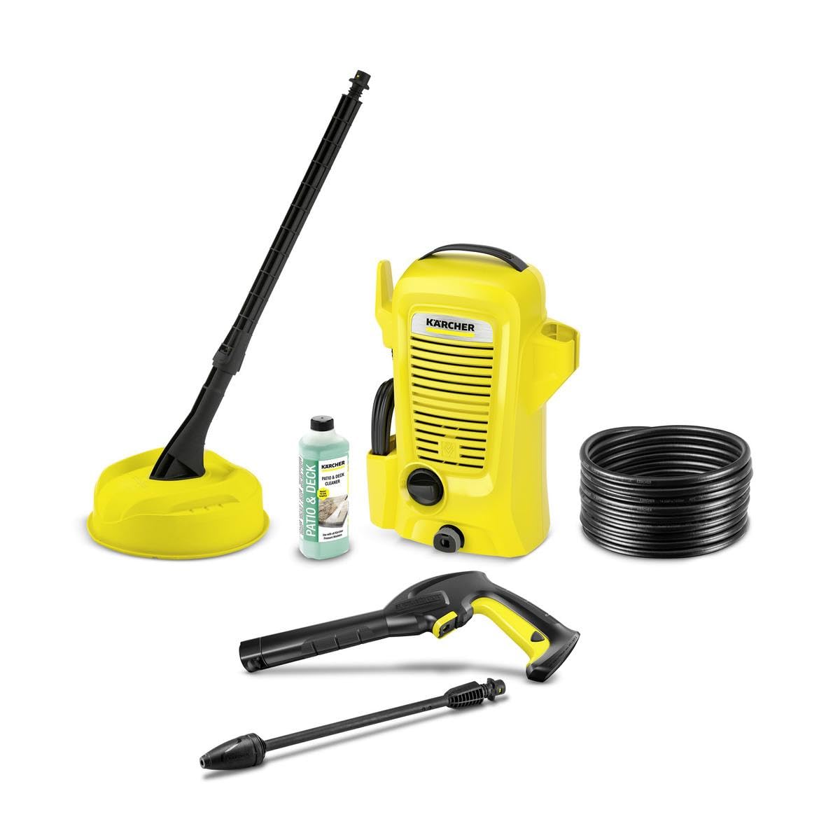 Kärcher Hidro-limpeza de alta pressão K 2 Universal Edition, pressão 110 bar, fluxo de 360 l/h, pistola e mangueira de alta pressão, turbo, peso 3,8 kg