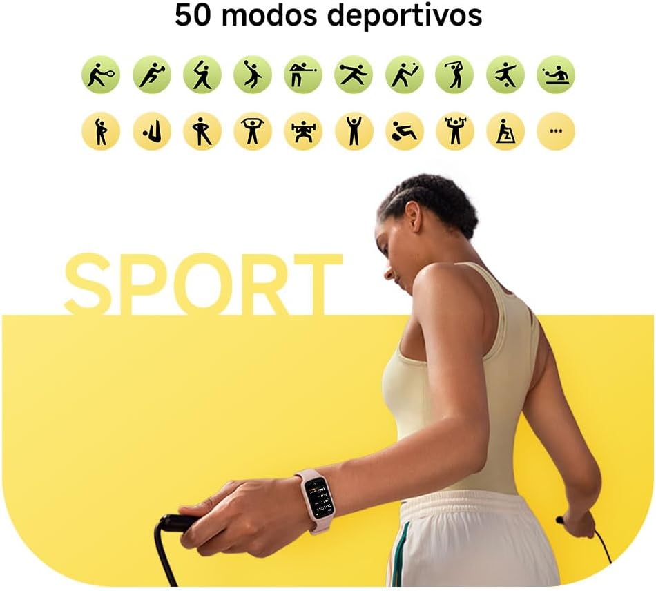 Xiaomi Smart Band 9 Active - Pulsera de Actividad, autonomía de hasta 18 días, Pantalla TFT de 1,47" con tasa de refresco de 60 Hz, 5ATM, App Mi Fitness