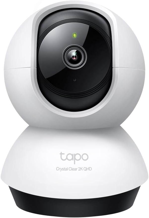 Tapo C220 - IA Cámara Vigilancia 360°, 2K 4MP QHD, Inteligente de IA, Visión Nocturna, Audio Bidireccional, Detección Movimiento, Admite Tarjeta SD 512G, Control Remoto, Fácil configuración