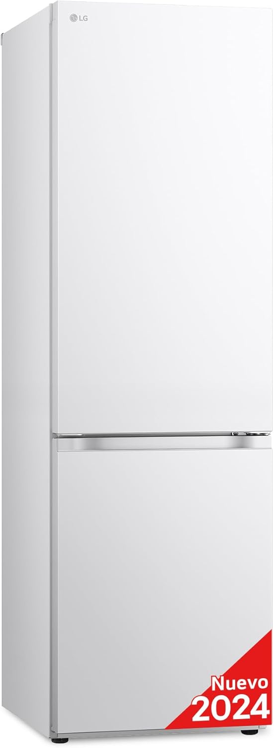 LG GBV3100DSW - Friforífico Combi Door Cooling+, 1.86m, Total No Frost, Clasificación D, Capacidad de 374l, Serie 300, Blanco