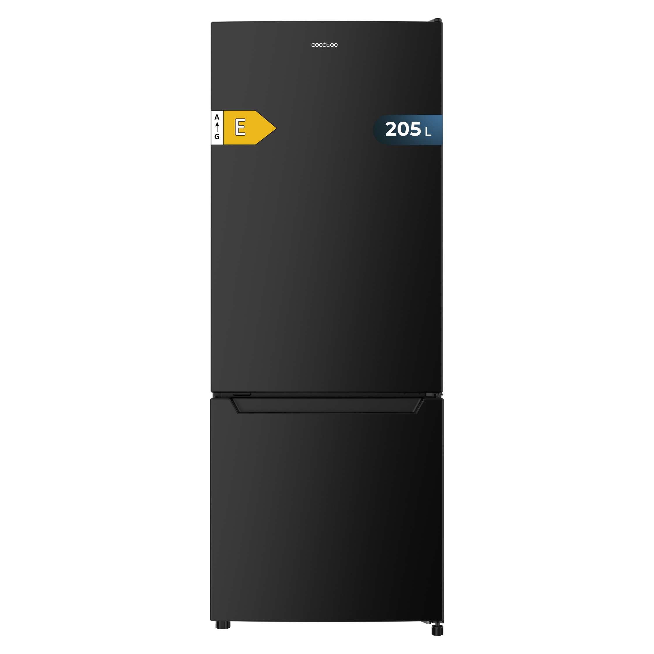 Cecotec Frigorífico Combi 2 Puertas de 262 Litros Bolero CoolMarket Combi 262 White E. 176 cm de Alto y 54 cm de Ancho, Bajo Consumo, LED Interior, Bandejas de Cristal y Control Electrónico