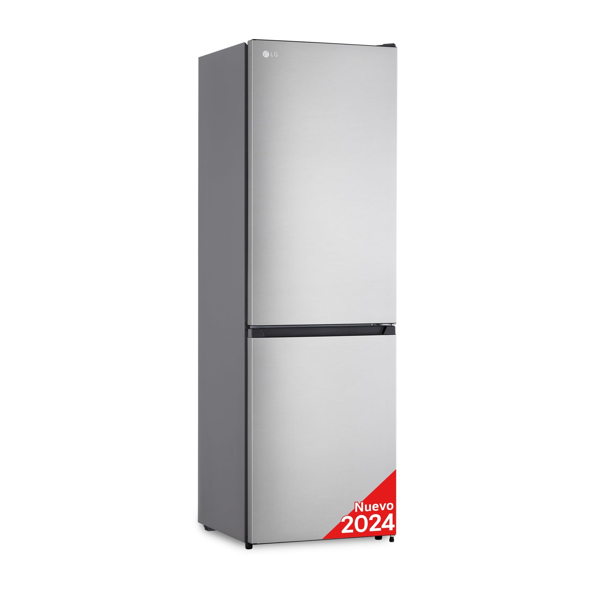 LG GBP61DSPGN.ADSQEUR - Frigorífico Combi Door Cooling+, 1,86m, Clasificación D, capacidad de 374l, Inox grafito antihuellas, serie P-600