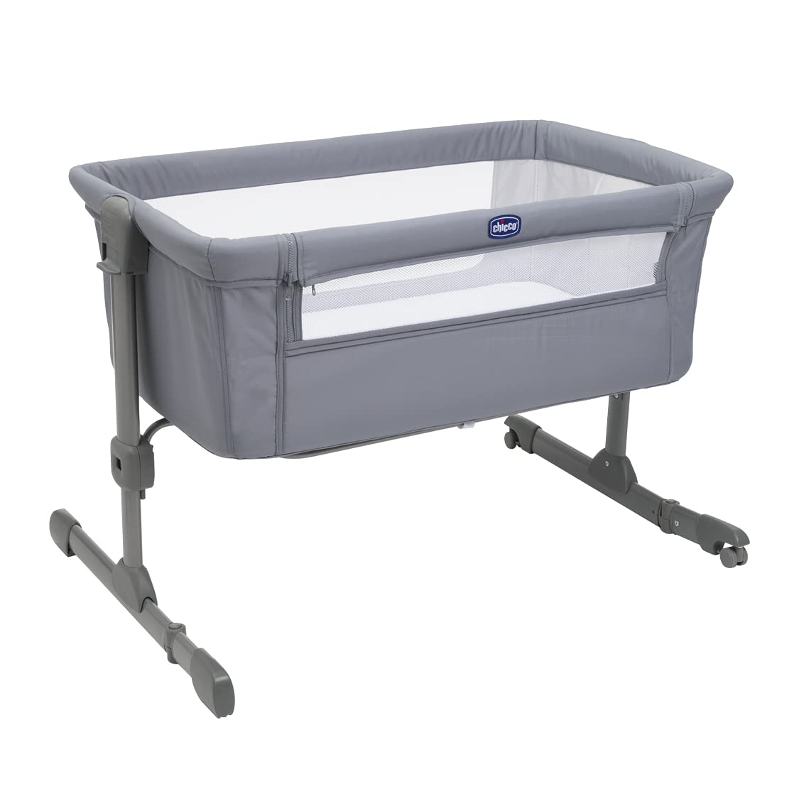 Chicco Next2Me Essential Cuna para Recién Nacido, Sostenible, Compatible con Diferentes Camas, Altura Ajustable, Inclinable, Buena Circulación de Aire, Colchón y Bolsa Incluidos, Color: Dune Re_lux