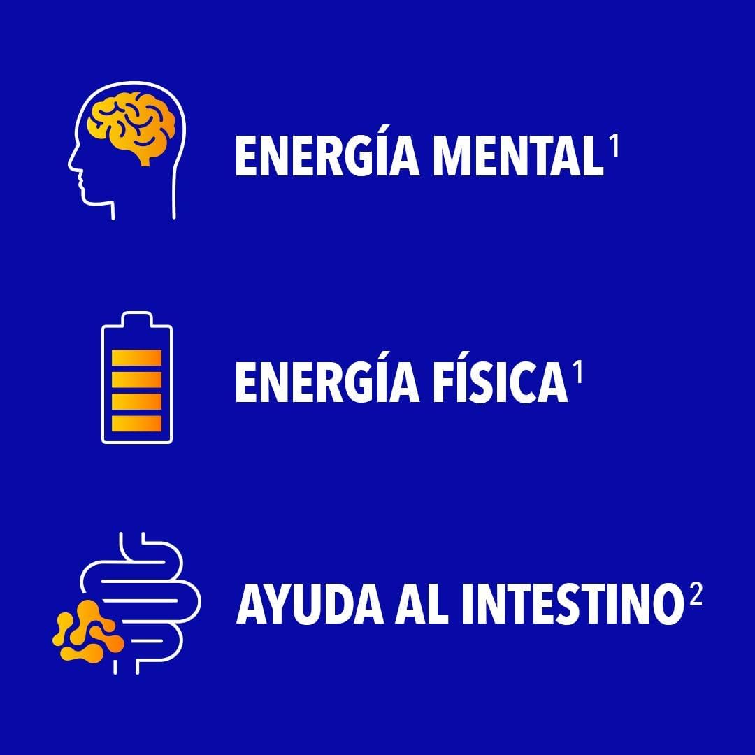 Bion3 Energy Comprimidos multivitamínicos com probióticos, complemento alimentar para energia física e mental¹ e redução de fadiga¹, magnético, vitamina C, D, complexo B e ginseng, 90 comprimidos
