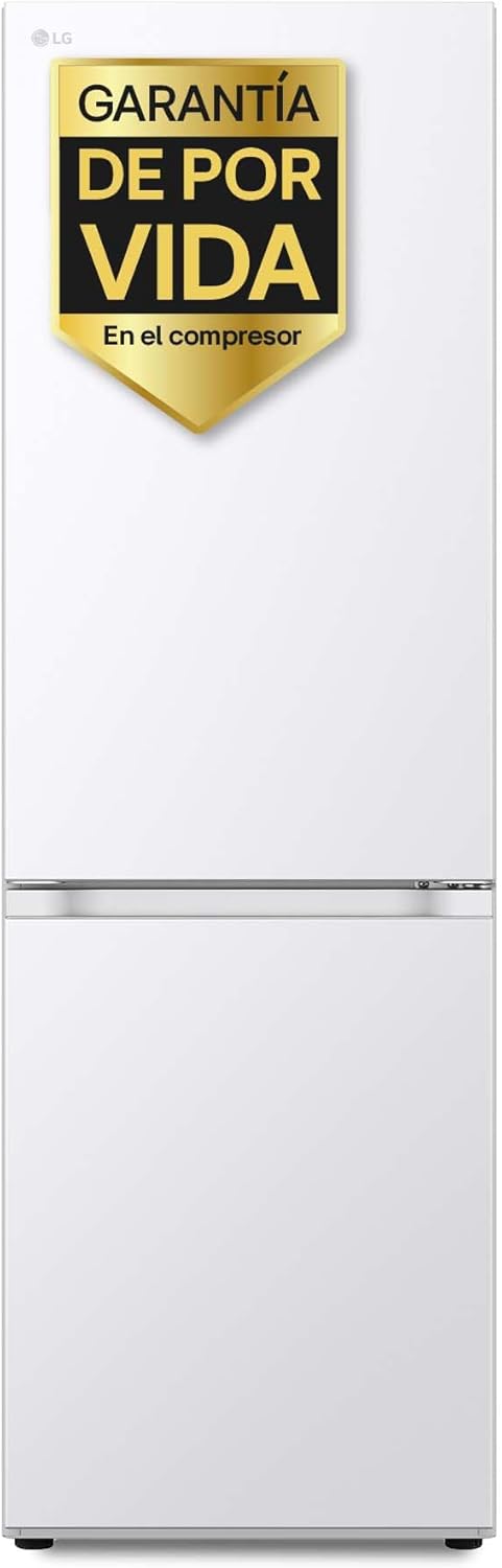 LG GBV3100DSW - Friforífico Combi Door Cooling+, 1.86m, Total No Frost, Clasificación D, Capacidad de 374l, Serie 300, Blanco