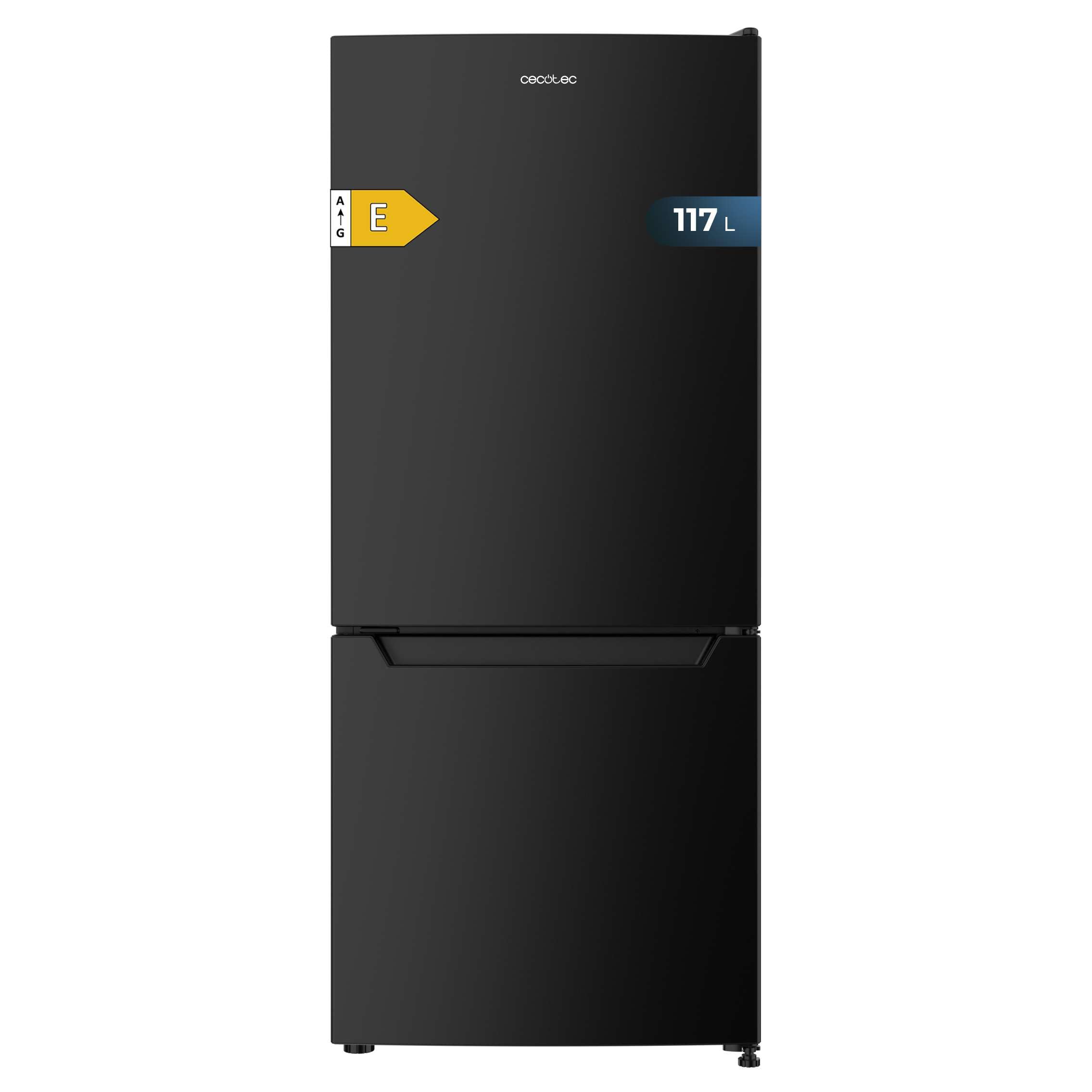 Cecotec Frigorífico Combi 2 Puertas de 262 Litros Bolero CoolMarket Combi 262 White E. 176 cm de Alto y 54 cm de Ancho, Bajo Consumo, LED Interior, Bandejas de Cristal y Control Electrónico