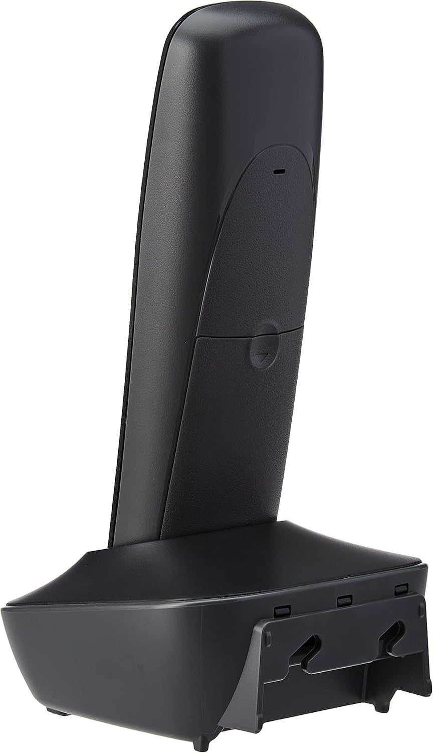 Panasonic KX-TG1611SPH - Telefone fixo sem fio DECT, LCD, identificador de chamadas, agenda para 50 números, tecla de navegação, alarme, relógio, cor preta