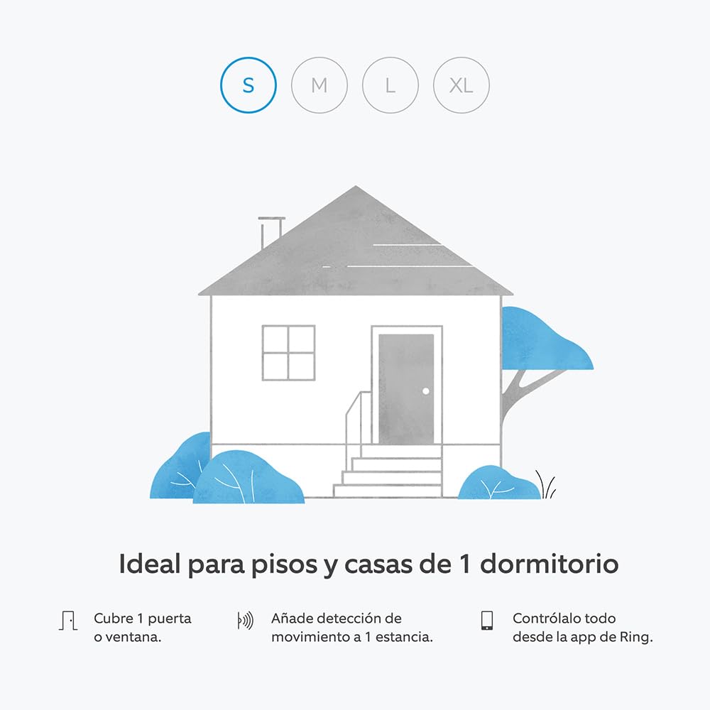 Kit de Ring Alarm - S | Sistema de seguridad para el hogar con alarma y vigilancia asistida opcional - Sin compromisos a largo plazo | Compatible con Alexa | 30 días gratis de Ring Home