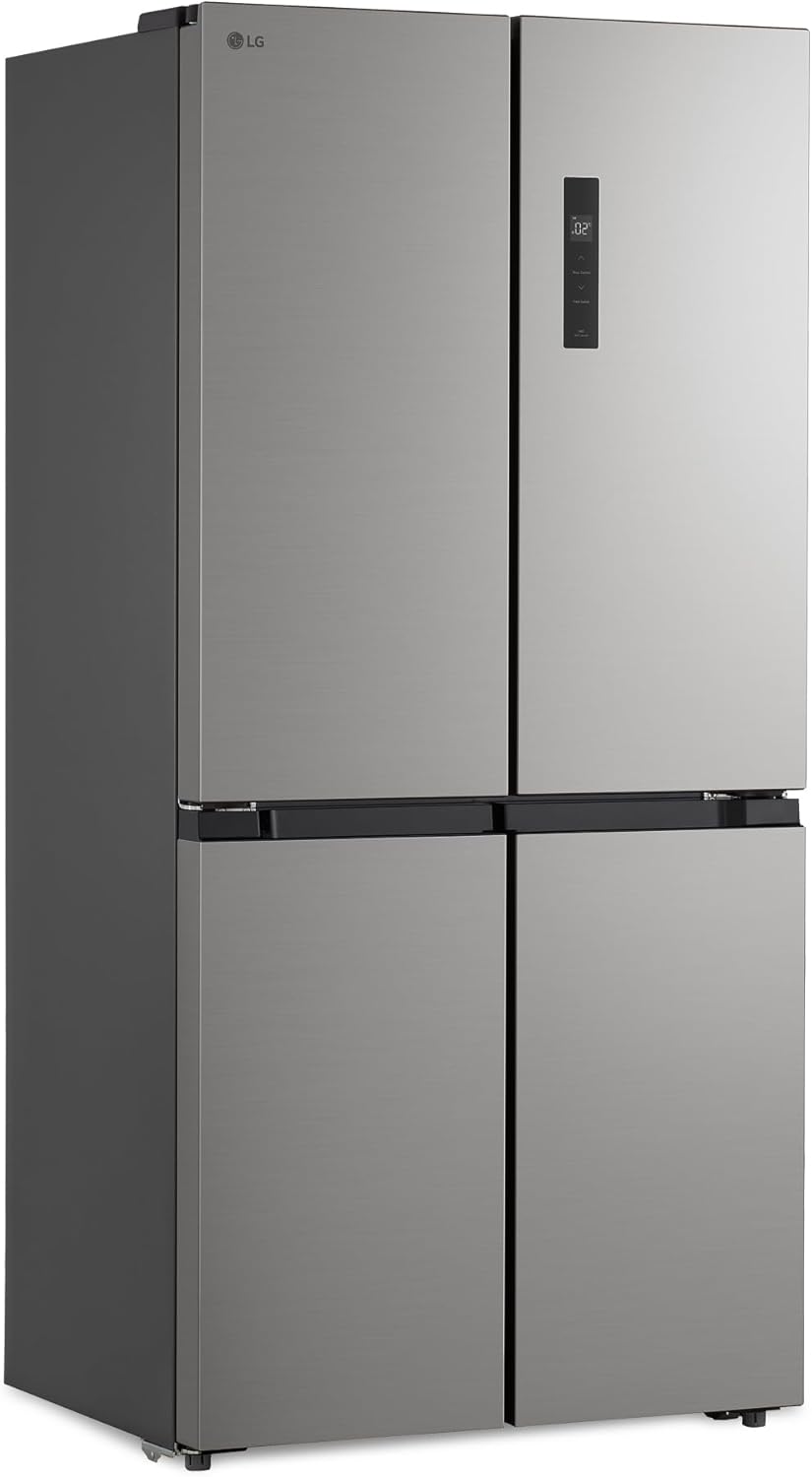 LG GMM41MSBEM - Frigorífico Americano Combi, Total No Frost, Clasificación E, Capacidad 474L, Silver