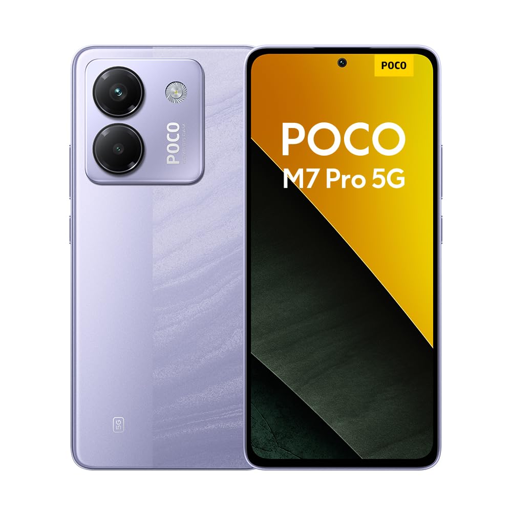 Xiaomi POCO M7 Pro 5G Smartphone de 12 + 256 GB, câmara de 50 MP Sony com OIS, ecrã AMOLED de 6,67" de 120 Hz, carregamento turbo de 45 W, carregador não incluído, prata (versão ES)