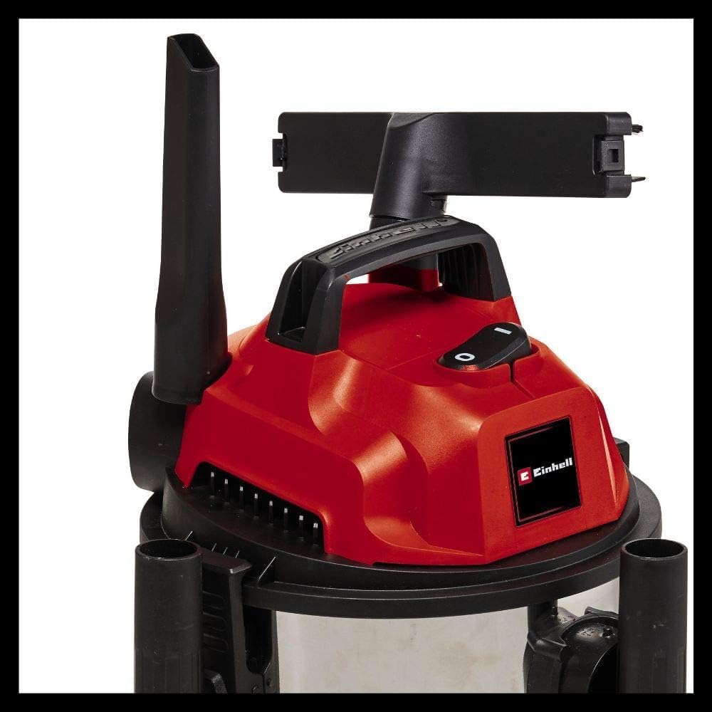 Einhell TC-VC 1820 S - aspirador seco-molhado, inox, 180 mbar, 1250 W, 230 V, 80 dB (ref. 2342167).