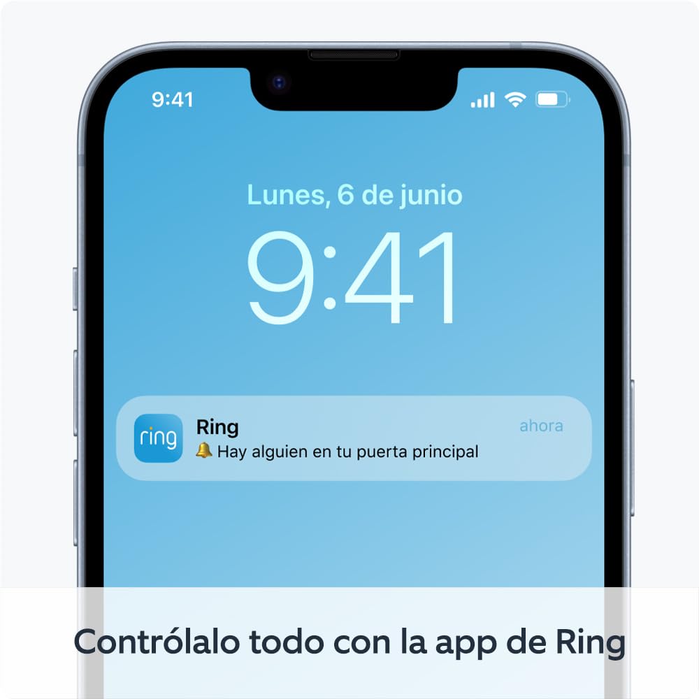 Ring videotimbre con batería (Battery Video Doorbell) (2024), con vídeo HD de cuerpo entero, instalación fácil por cuenta propia (5 min) | con batería integrada I 30 días gratis de Ring Protect