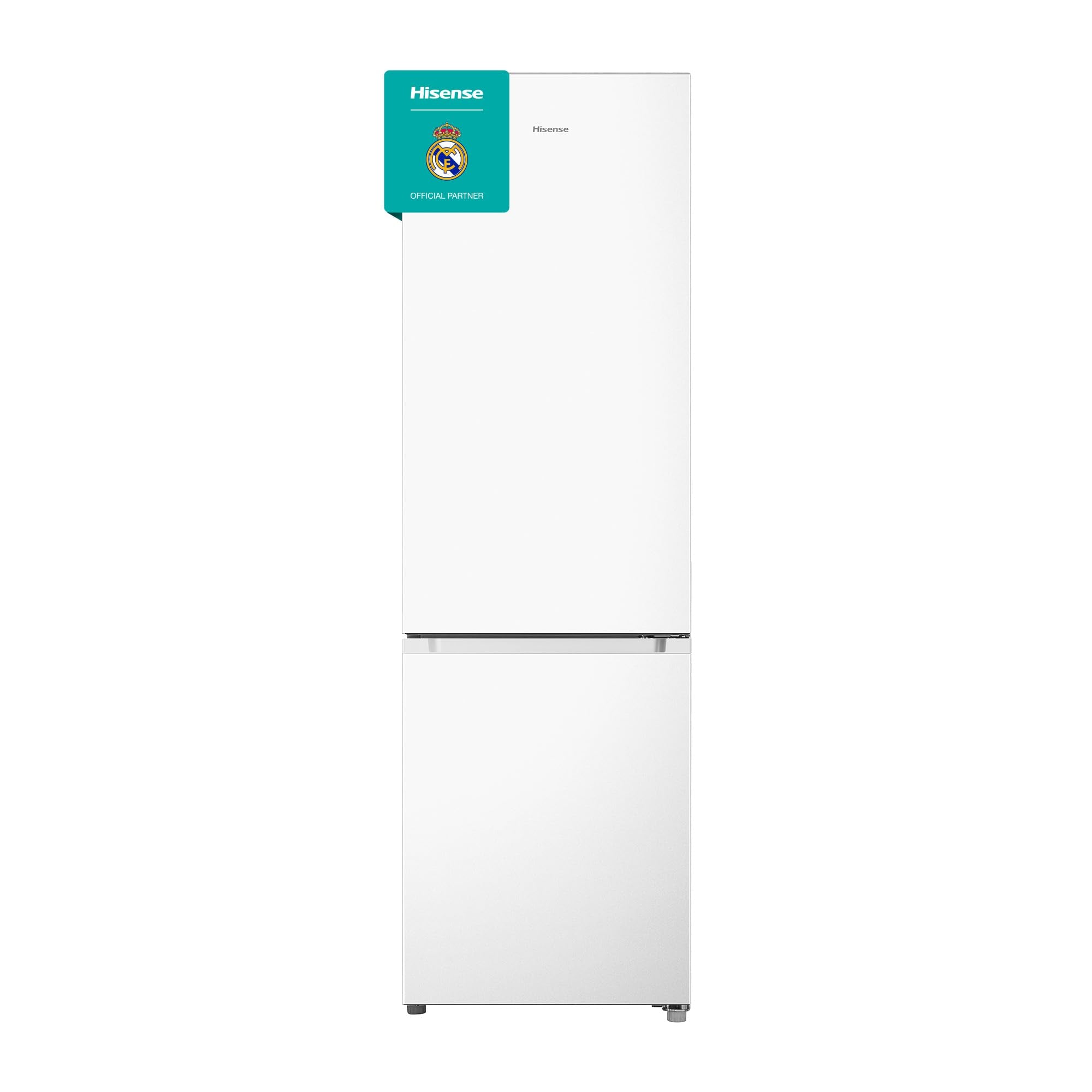 Hisense RB343D4CDE Frigorífico combinado cíclico, 269 l, classe E, largura 55 cm x altura 180 cm, porta reversível, abertura de portas de 90º, iluminação LED, gavetas frutas e legumes, grande