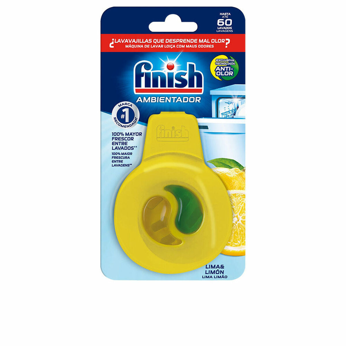 Odorizante para máquina de lavar louça Finish Limão