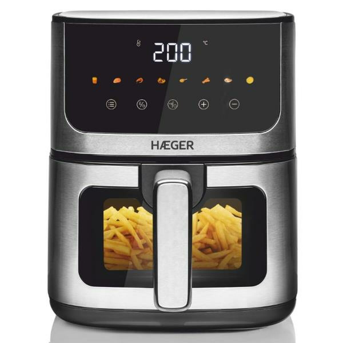 Fritadeira de Ar Haeger Magic Window Cinzento 1400 W