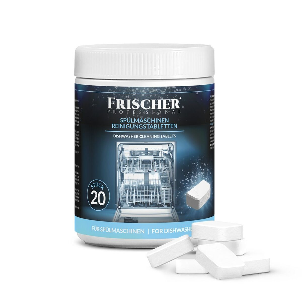 Pastilhas para Máquina de Lavar Louça Frischer FR00206_20_16g