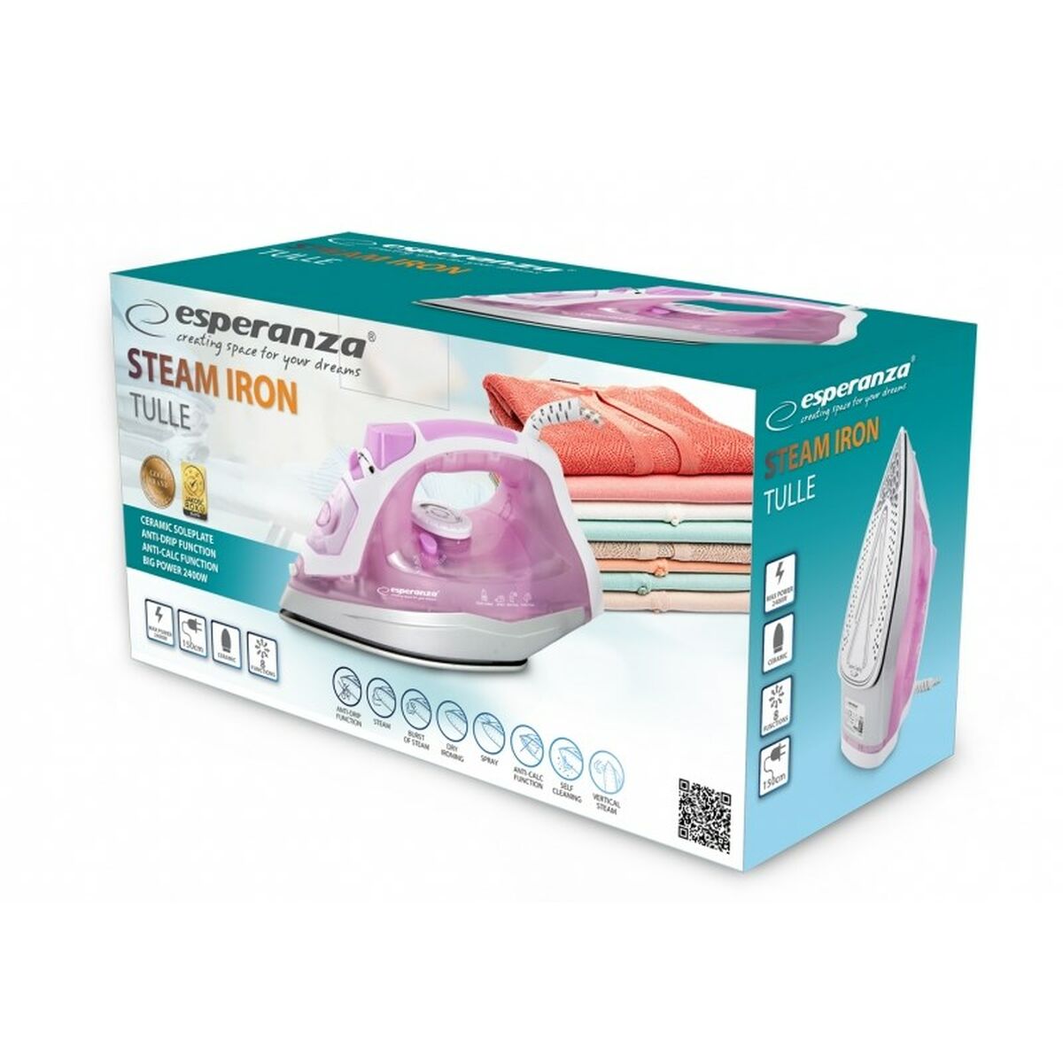 Ferro de Vapor Esperanza EHI004 2400 W