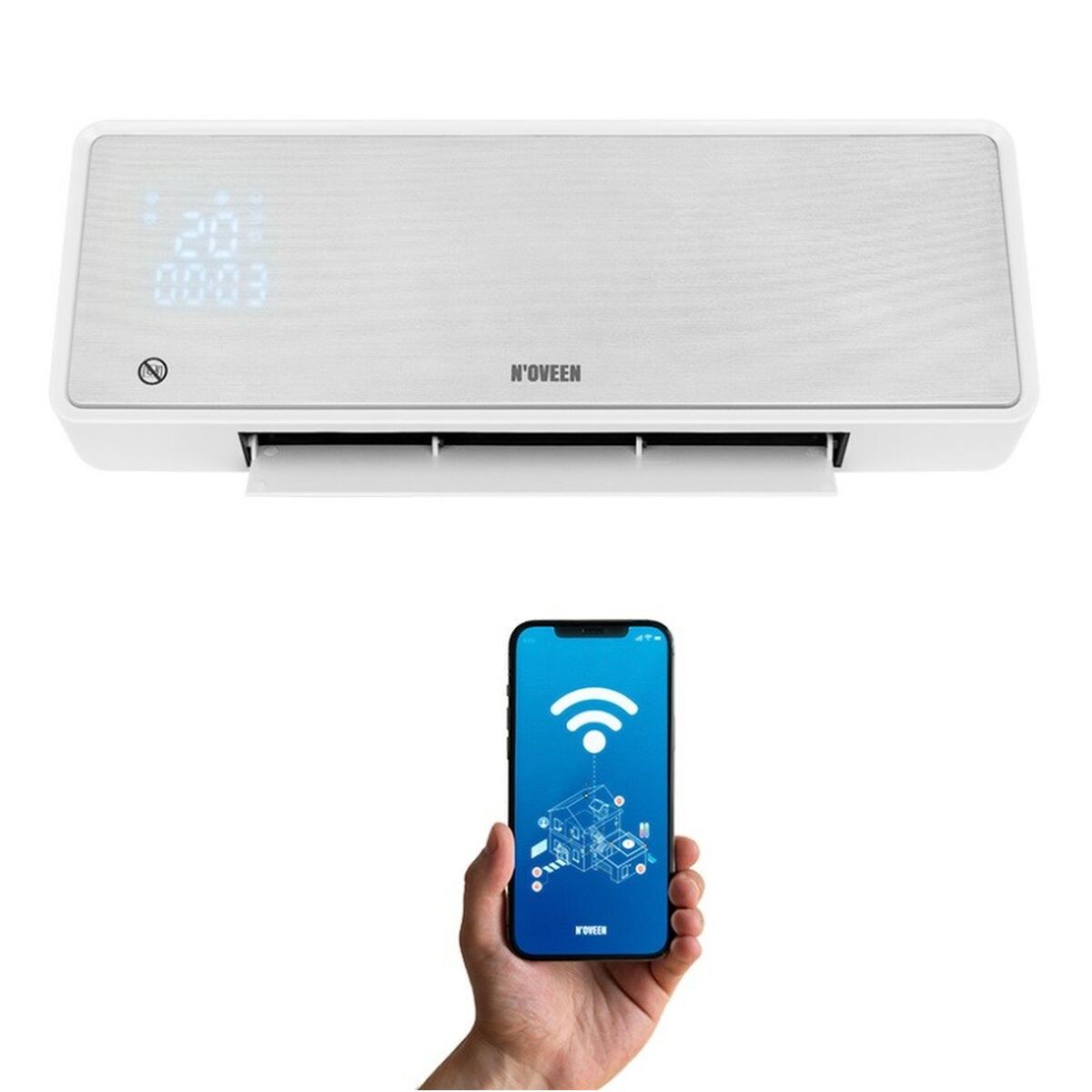 Radiador Split Cerâmico de Parede N'oveen HC3299                          Branco 2000 W