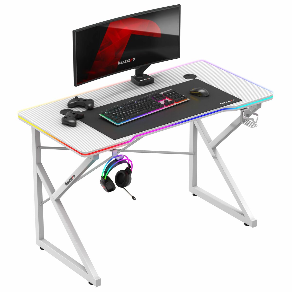 Secretária Huzaro HZ-Hero 1.7 RGB White