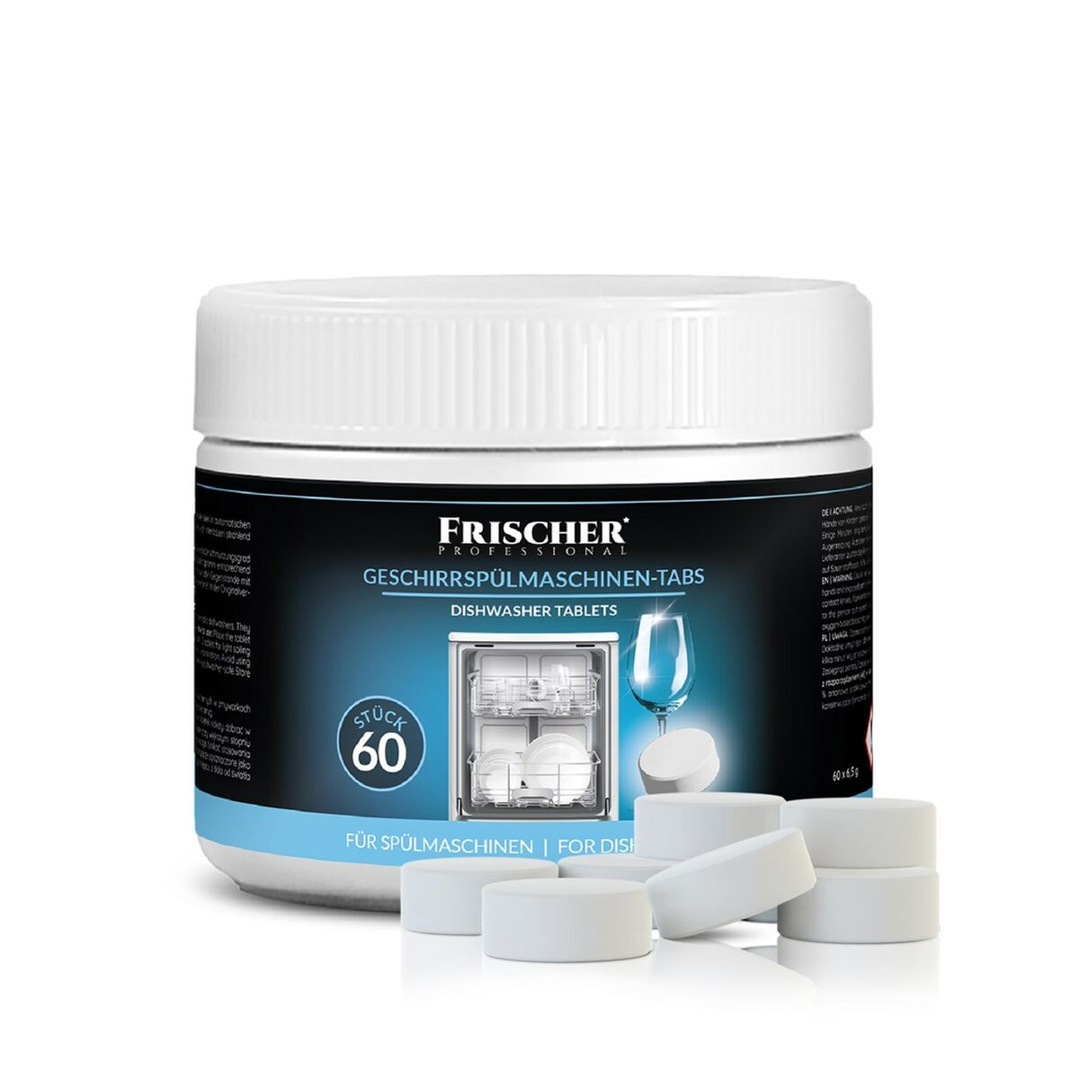 Pastilhas para Máquina de Lavar Louça Frischer FR00207_60_6,5g (60 Unidades)